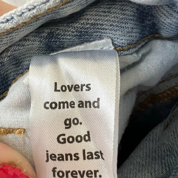 PacSun Light Blue Flower Graphic Boyfriend Jeans size 25 - Picture 12 of 15